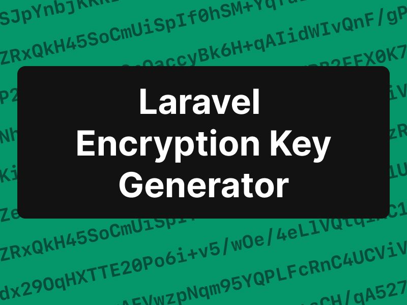 Image representing the Laravel Encryption Key Generator project